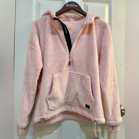 Juicy Couture Jackets & Blazers - Juicy Couture Pink Fleece Pullover